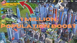 SimCity Buildit - 1 Million Population Boost Just By Specialization Buildings