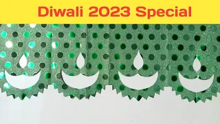 Deepawali Paper Cutting Design || Home Decoration for Diwali 2023