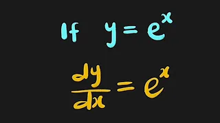 Derivative of e^x from the first principle