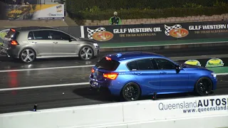 Golf R vs BMW 1 Series #golfr #volkswagen #dragrace