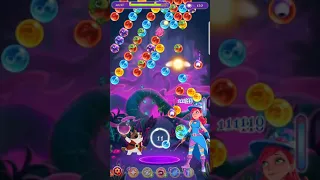 Bubble witch 3 saga level 2068 blue cat  no boosters. Can be done without cat and booster I think