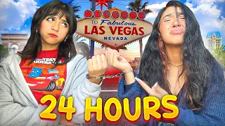 HANDCUFFED W SISTER FOR 24HOURS IN LAS VEGAS!!😱