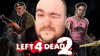 Влад Савельев пробует себя в зомби апокалипсисе Left 4 Dead 2 и пристает к партнерше