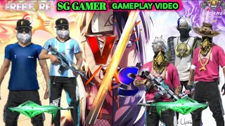 2 Vs 3 best clash squad custom video SG GAMER free fire gameplay video