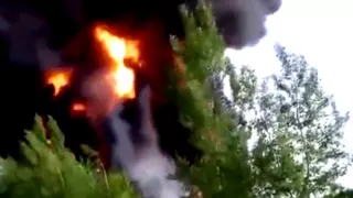 Киев,  Пожар,   Горит  нефтебаза