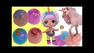 Jelly Layer Dress Up ! Unicorn LOL Surprise Outfits Fashion Crush Blind Bag Cups