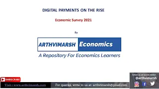 Economic Survey 2021| Key Takeaways | Digital Payments on the Rise