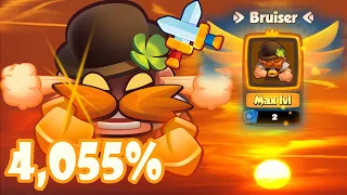 Bruiser 19.0 Version Talent News Oh~ Yeah Bruiser LVL15 Crit.. 4,055% PVP - Rush Royale Unique Video