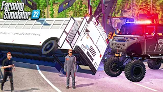 PRISON BUS ATTACKED DURING TRANSPORT | CAN WE MAKE MILLIONS? FARMING SIMULATOR 22