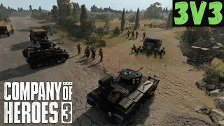 Beginner Play-by-Play | 3v3 | Company of Heroes 3