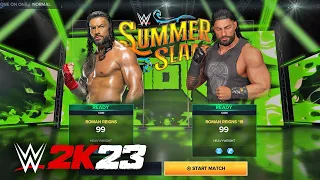 WWE 2K23 Roman Reigns Vs Roman Reigns 'BOYS MAKEUP CHALLENGE'