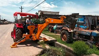 छोटा JCB || Mini Jcb || Agri Bull || Mahindra tractor 575 || Backhoe Loader || Mini Excavator ||