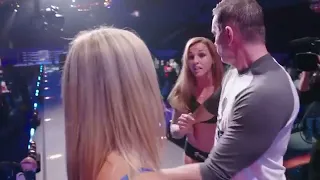 Things got a little heated at BKFC weigh in between Paige VanZant and Britain Hart