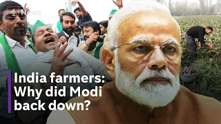 India farmers: Modi U-turn on reforms which sparked major protests