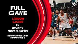 London Lions vs Surrey Scorchers, British Basketball League Championship - LIVE