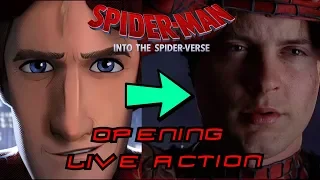 Spider-man Into the Spider Verse Live Action Opening (Tobey Maguire)