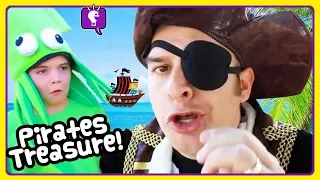 PIRATE ADVENTURES COMPILATION! Treasure and Toy Play by HobbyKids