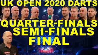 QF SF F 2020 UK Open Darts Championship