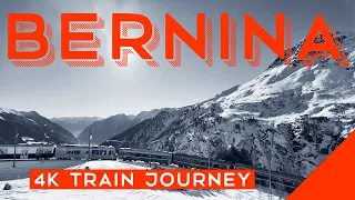 Bernina Express Train Journey 4K | Chur to Tirano | 1st and 2nd class