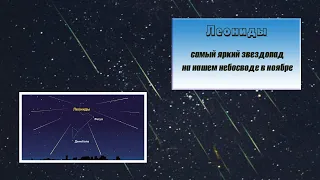 Леониды (Leonids) – самый яркий звездопад на нашем небосводе в ноябре