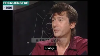 Extrait archives M6 Video Bank // Interview d'Alain Bashung (Fréquenstar - 1989)