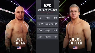 Joe Rogan vs. Bruce Buffer (EA Sports UFC 3) - CPU vs. CPU - Crazy UFC 👊🤪