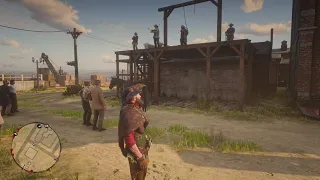 RDR2: Otis Skinner's Hanging in Blackwater Unique Dialogue