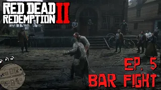Red Dead Redemption 2 Ep. 5 Discovering Valentine town & Getting Thrown Out of Bar Window in Fight