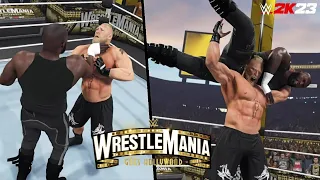 WWE 2K23: Brock Lesnar vs Omos | Wrestlemania 39 Prediction Highlights