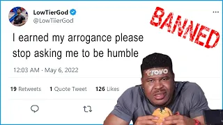 Low Tier God Forced To Eat Humble Pie - holding back tears on Trovo after YouTube Ban