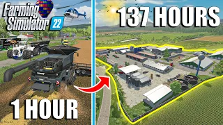 I SPENT 137 HOURS Becoming a 💵 MILLIONAIRE in FS22 ($10 MILLION CHALLENGE) | Farming Simulator 22