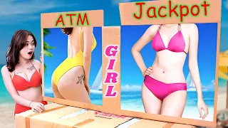 JACKPOT REWARD GIRL PRANK BATTLE Seal Nerf Guns Fight Criminal MACHINE ATM PRANK FUNNY | CODO FUN