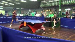 Petr Korbel visits Coburg Table Tennis Club - Petr vs Craig (exhibition match)