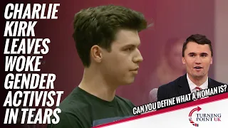 Charlie Kirk Leaves Woke Gender Activist In Tears