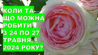 Коли та що робити з 24 по 27 травня 2024 року?