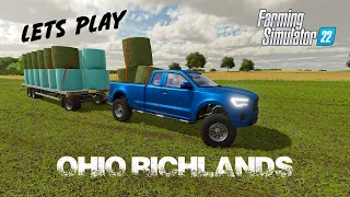 Killing Weeds and Fertilizing Ohio Richlands Lets Play Series (FS22)