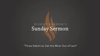 Three Habits to Get the Most Out of Lent — Bishop Barron’s Sunday Sermon