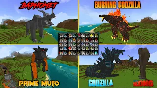 50 MONSTERS !! ADDON GODZILLA AND KONG RISE OF THE TITANS DI MCPE !! FIX INI KEREN BANGET !!