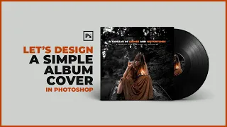 Super Simple Album Art Cover Challenge - Design With Me | Photoshop