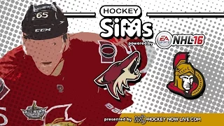 NHL 16 - Coyotes vs Senators (Hockey Sims)