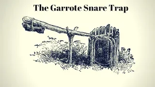 Rodent Trap From an 1881 Book.  The Garrote Snare Trap. Mousetrap Monday