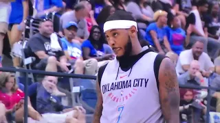 Carmelo Anthony & Paul George Highlights OKC Thunder Blue & White scrimmage 2017