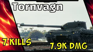 Beast wot replay Tornvagn 7.9k dmg 7 kills - Лучший вот реплей Tornvagn 7.9k урона 7 фрагов