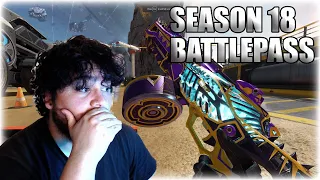 SEASON 18 BATTLE PASS REVIEW! NEW REACTIVE EVA 8 SKIN! - Apex Legends