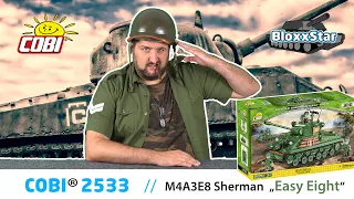 Cobi® 2533 🎱 SHERMAN M4A3E8 "EASY EIGHT" | ▶️ | Speed Build, Facts, Review 💬 | 🖖 BloxxStar (Deutsch)