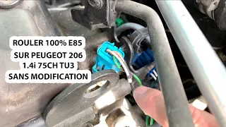 Rouler à 100% éthanol sans modification sur Peugeot 206 1.4i 75ch TU3 1/2