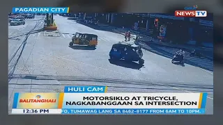 BT: Motorsiklo at tricycle, nagkabanggaan sa intersection