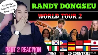 RANDY DONGSEU - World Tour to 20 Countries and Sing in 20 Different Languages | Filipina Reaksi PT2