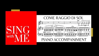 Come raggio di sol - Accompaniment - Caldara