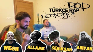 Türkçe Rap Reaksiyon ( WEGH, Allame, Şehinşah, Ahiyan, Vidar, Bossy, 6wag)